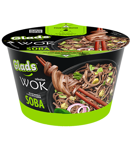 Glads WOK nūdeles ar «Soba» aromatizētu mērci