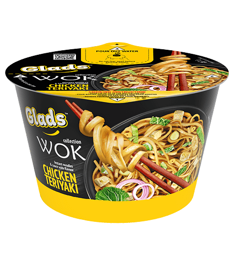 Glads WOK nūdeles ar «Chicken&nbsp;Teriyaki» mērci