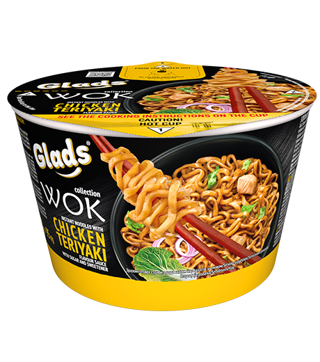 Glads WOK nūdeles ar «Chicken Teriyaki» mērci Glads WOK nūdeles ar «Chicken Teriyaki» mērci